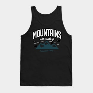 Outdoors Mountains Vintage Look design - Camping Gift Tank Top